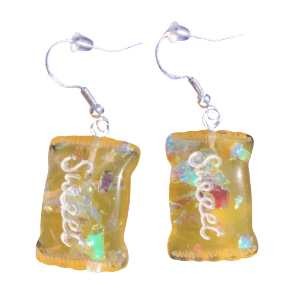 2/$12 Orange Sweet Candy Earrings